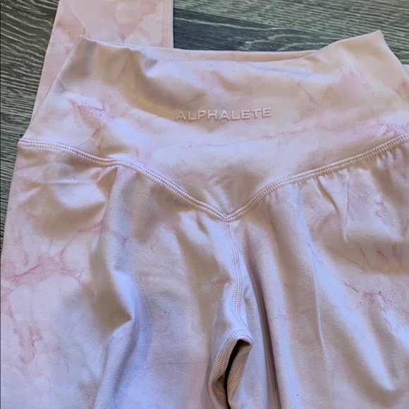 Alphalete Light Pink Sports Bra and Leggings set - Picture 5 of 5